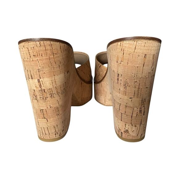 Veronica Beard Paulita Cork Women's Tan Platform Wedge Sandals NWTS size 10 - Picture 9 of 12